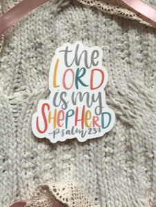 The Lord Is My Shepherd Vinyl Sticker