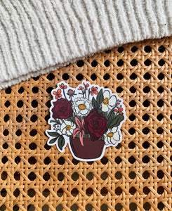 Floral Arrangement Vinyl Sticker